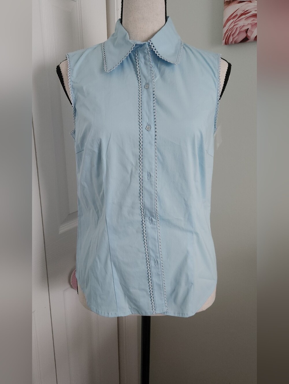 Grace Light Blue Women’s Button-Down Shirt
